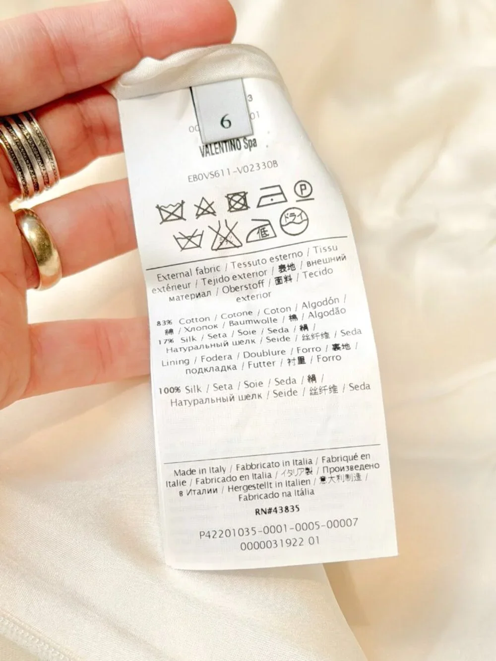 Valentino Ivory Cotton Silk Tank Dress - Picture 8 of 8
